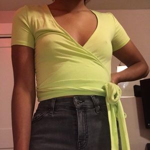 Wrap crop top